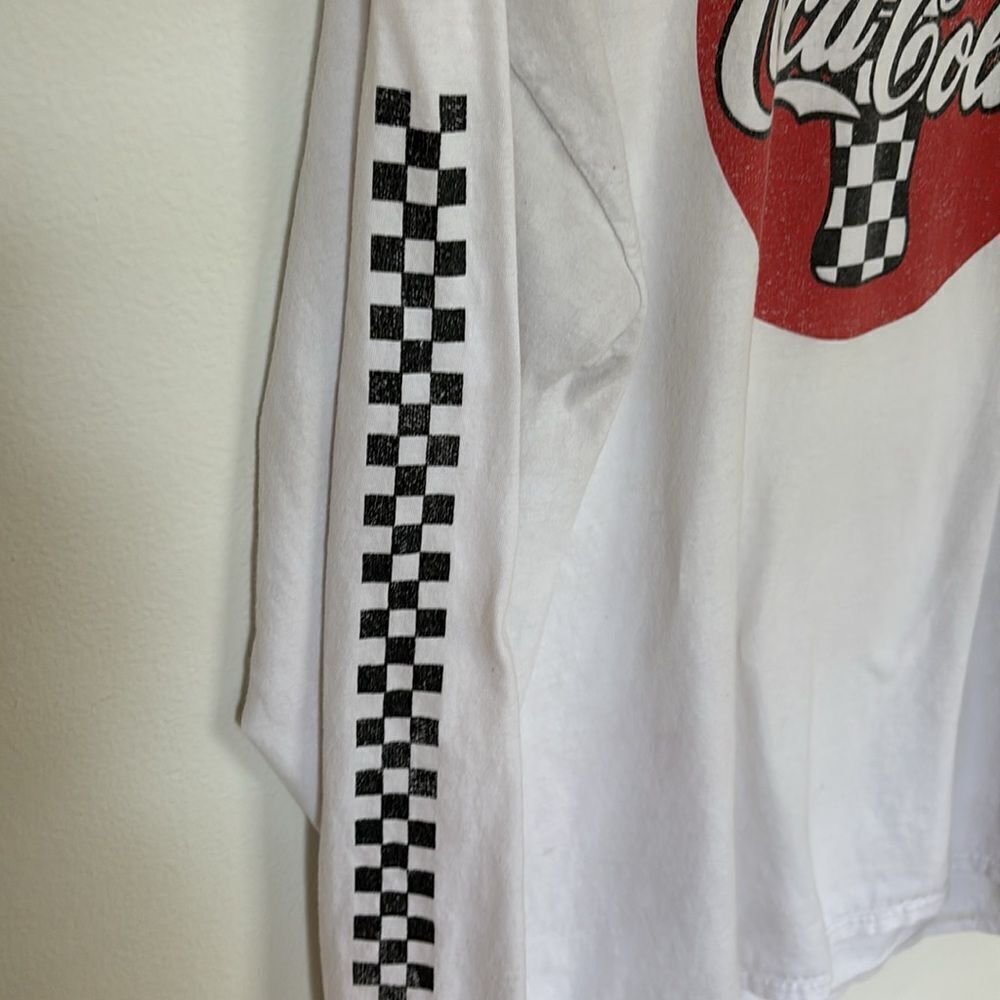 Vintage Checkered Coca Cola Long Sleeve T-Shirt Size XL - Picture 4 of 7